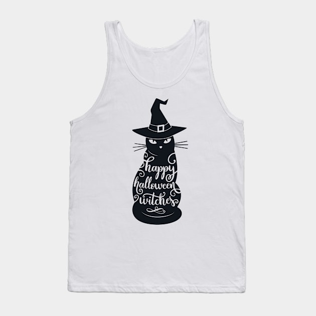 Happy halloween witches Tank Top by Ombre Dreams